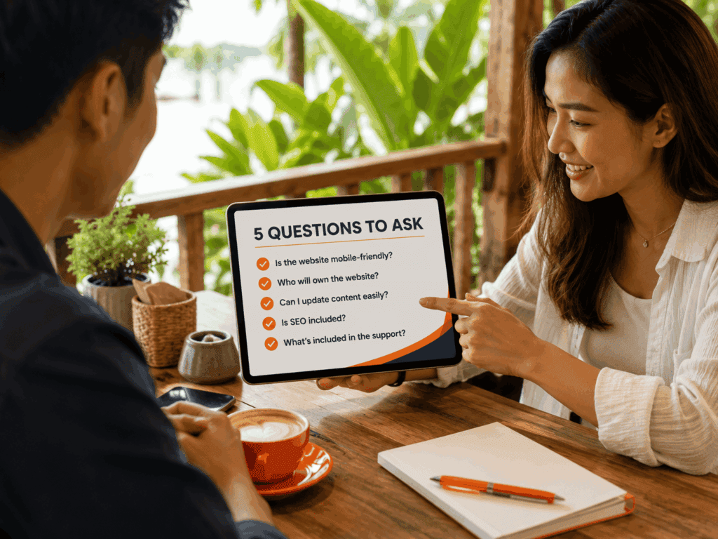Reviewing a website proposal checklist before hiring a web designer