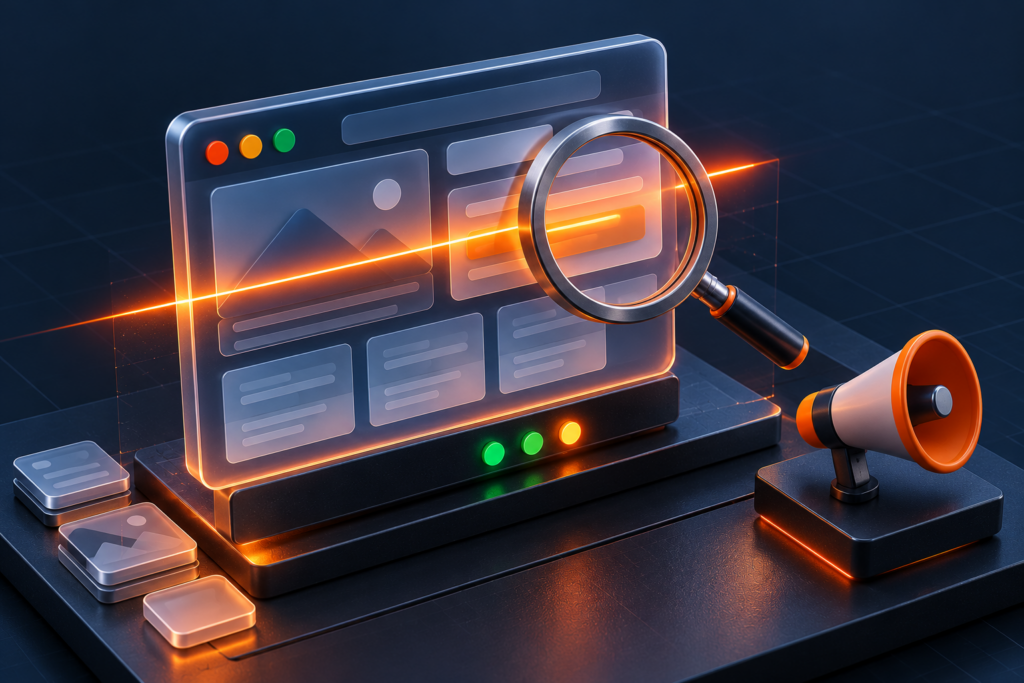 Website audit before running ads, checking speed, security and readiness