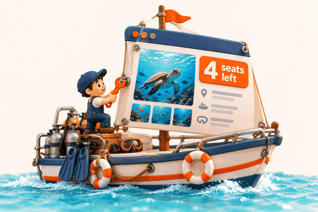 Deemmi Care website maintenance for dive shops and tour operators