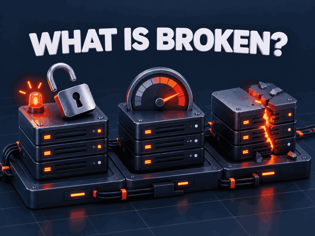 Common website problems: hacked site, slow loading and broken after an update