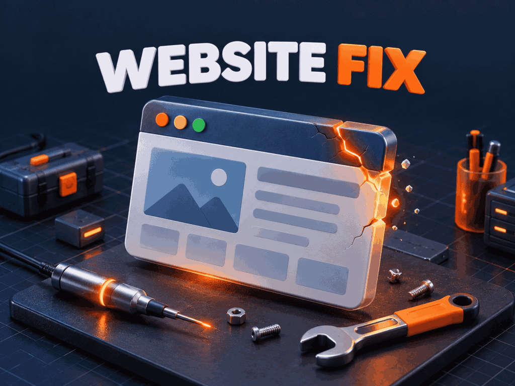 Deemmi Fix website repair service in Thailand: diagnosing and fixing a broken website
